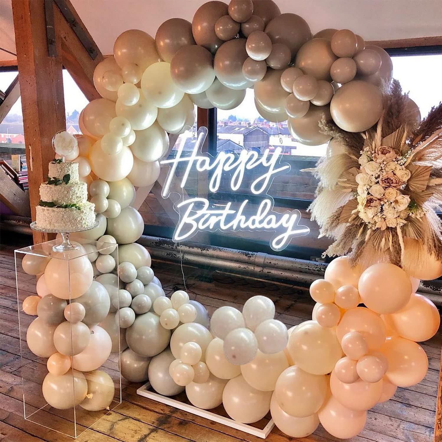 Custom Happy Birthday Neon Sign - 23.6
