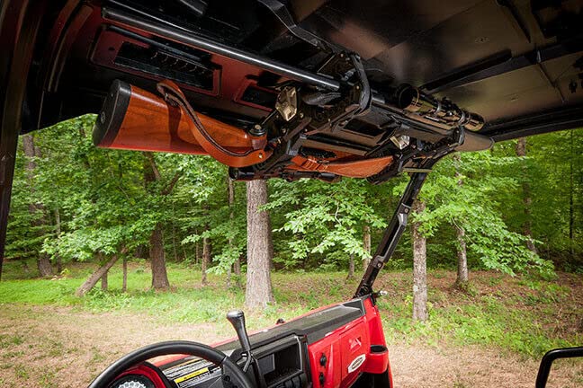 Seizmik OHGR Overhead Gun Rack 2 Holder - Compatible with Polaris Ranger & PRO-FIT CAGE 07302 - Secure ATV/UTV Rifle Storage for Hunting & Off-Road Adventures