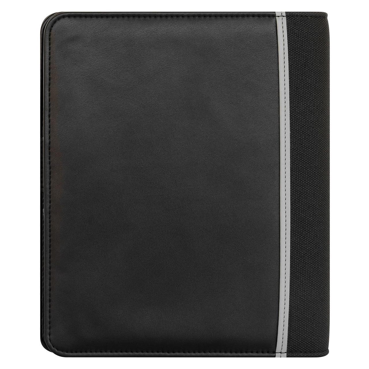 FranklinCovey Remy Simulated Leather Open Binder - Classic Black & Grey 3-Ring Binder for Office, School, Business Presentations & Document Organization