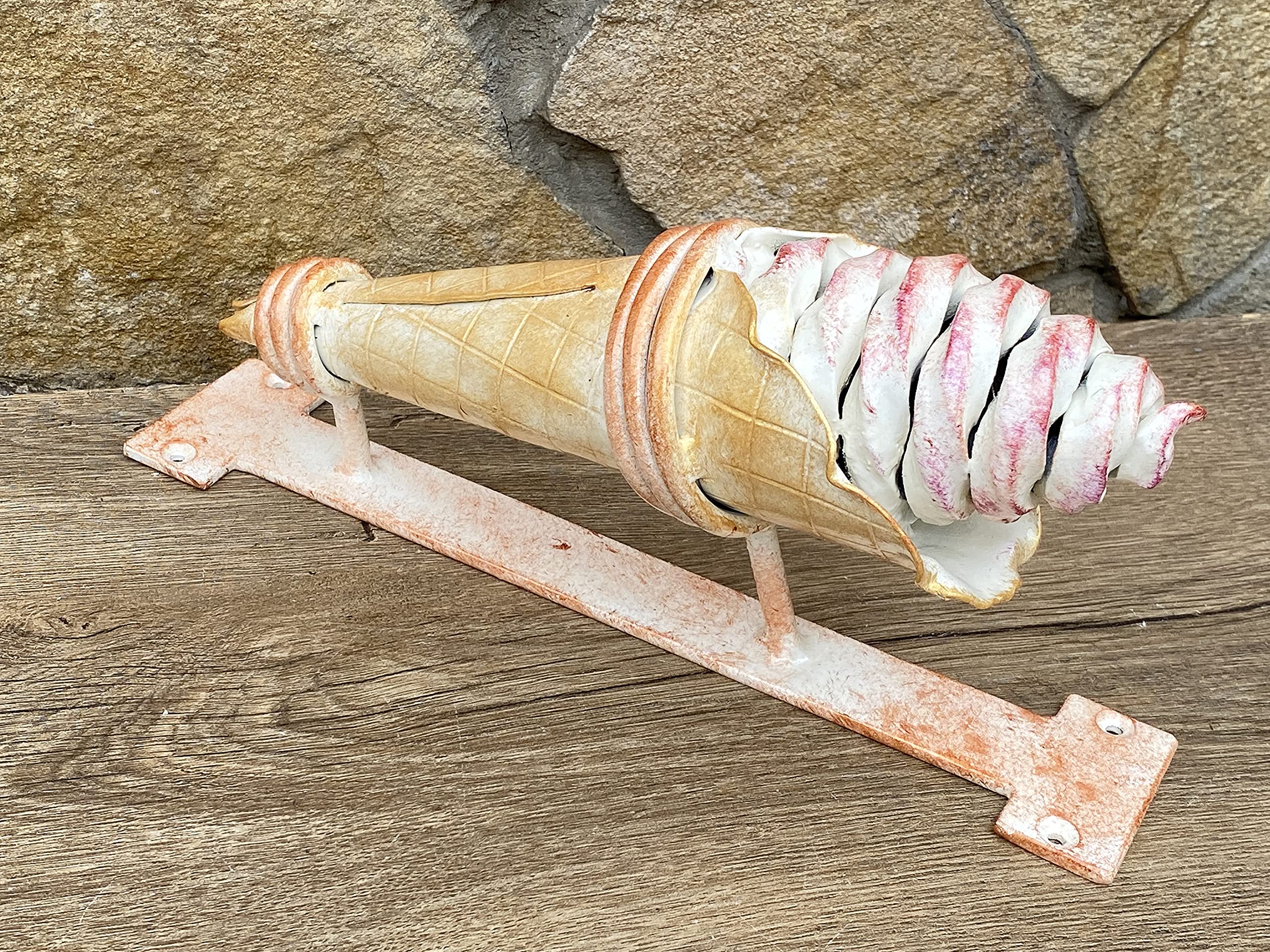 Kids' Ice Cream Themed Door Handle - Durable Steel & Iron Barn Door Handle for Children's Room Decor - Perfect Gift for Christmas & Birthdays - Fun & Playful Home Accessory for Kids' Bedrooms & Playrooms