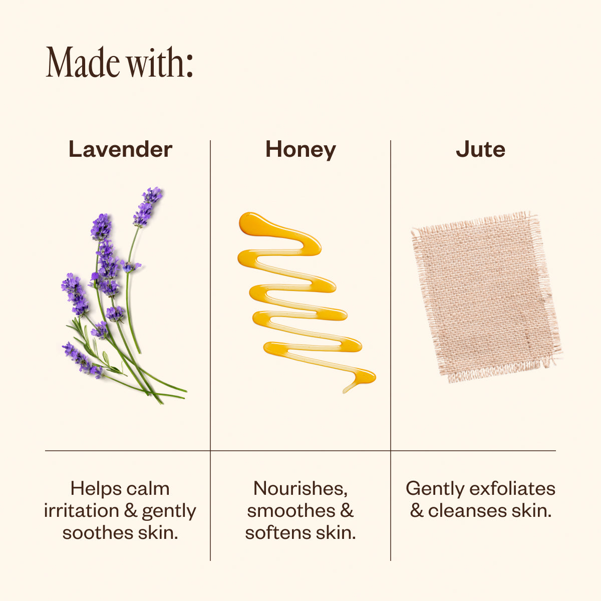 Organic Jute & Joy Lavender Honey Soap Bar - Natural Handmade Soap for Dry Skin, Gifts for Women - Perfect for Spa, Bath, and Relaxation at Home