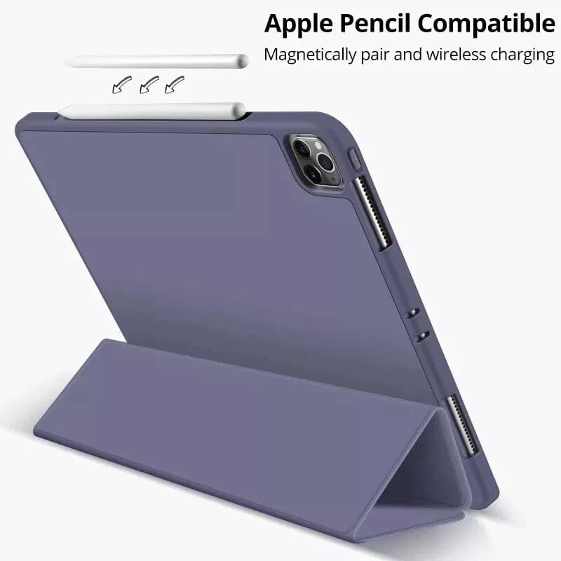 Shockproof Smart Cover TPU Case for iPad Pro 11 5th Gen M4 2024 with Apple Pencil Slot - Dark Green Protective Case | Perfect for Work, Travel & Everyday Use