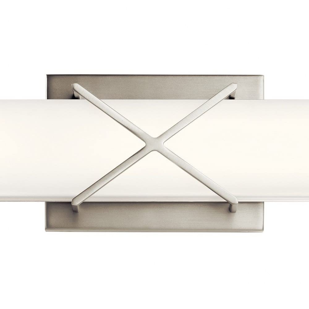 Kichler 45658MBKLED Trinsic 3-Light Bathroom Vanity Light Fixture - 314.1W Matte Black Finish - Perfect for Modern Bathrooms & Powder Rooms