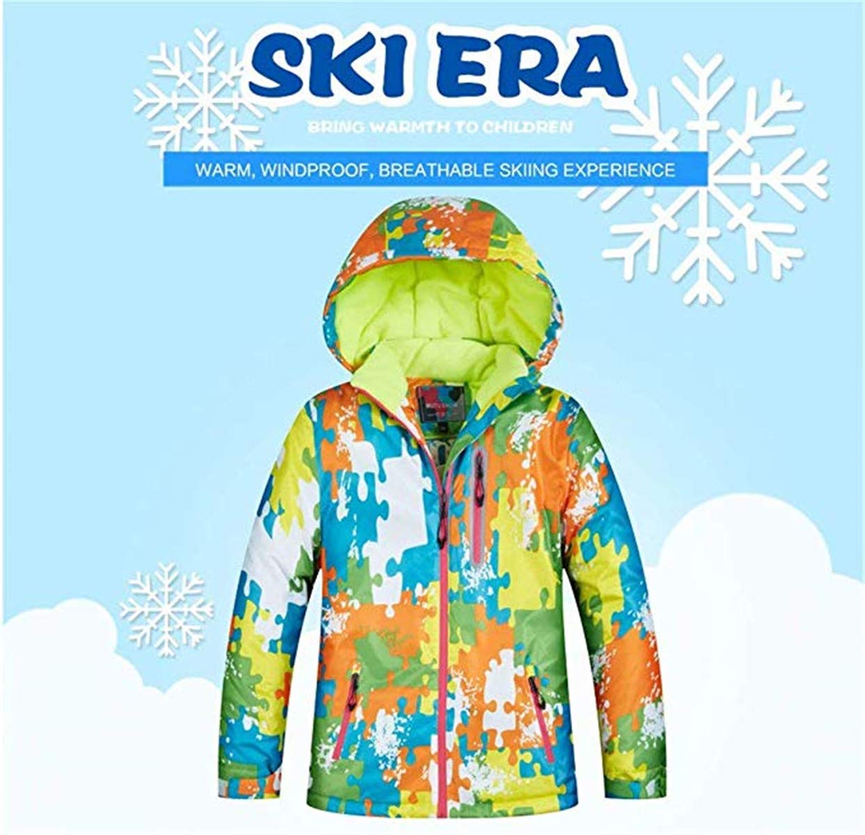 **Boys' Waterproof Windproof Snowboarding Jacket & Ski Bib Pants Set - Insulated Winter Snowsuit for Kids Outdoor Sports & Mountain Adventures**    *(Perfect for Snowboarding, Skiing, Sledding & Cold Weather Play!)*