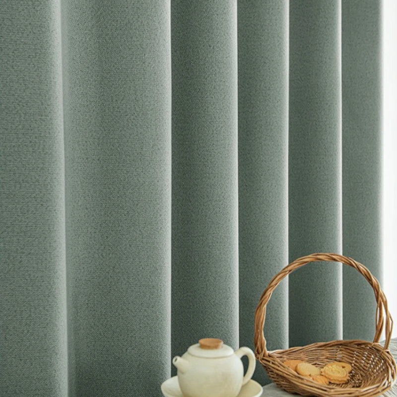 Teresa Fire Retardant Blackout Curtains - Herringbone Pattern Thermal Insulated Drapes for Bedroom & Living Room | Custom Size Window Treatment for Home Safety & Light Blocking
