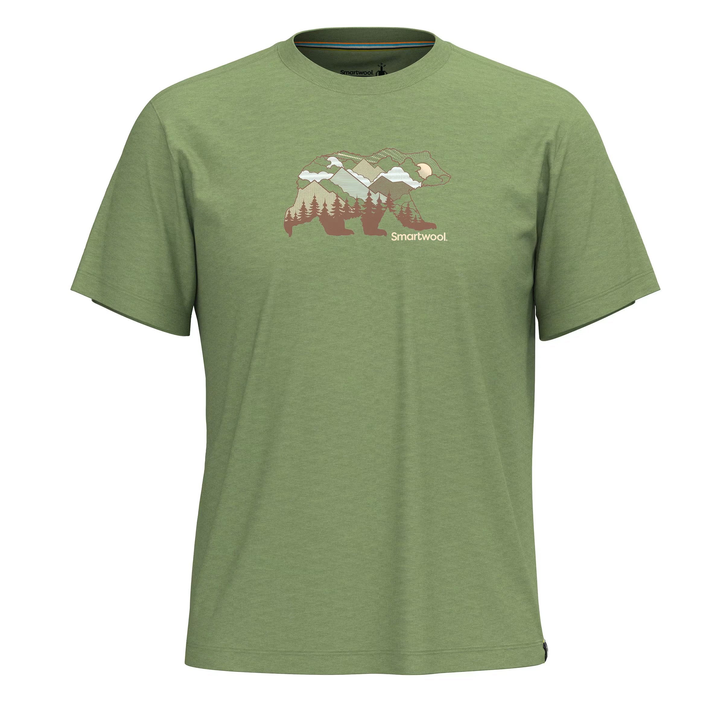 Bear View Short Sleeve Graphic Tee - Unisex Casual T-Shirt with Animal Print Design | Perfect for Outdoor Adventures, Streetwear Fashion & Everyday Wear