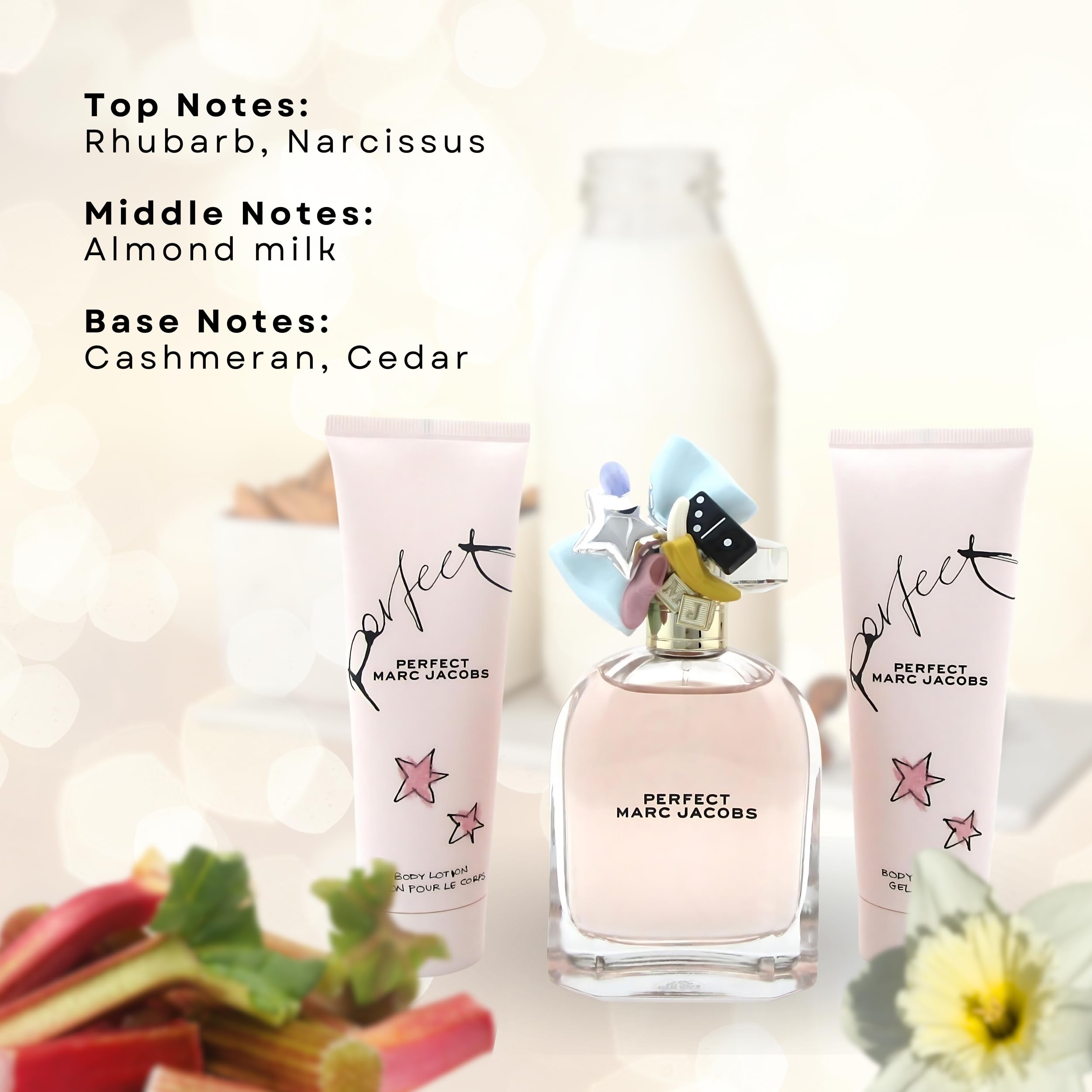 Marc Jacobs Perfect 3-Piece Gift Set for Women - Luxury Fragrance, Body Lotion & Shower Gel - Ideal for Birthday, Anniversary & Holiday Gifts