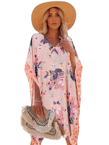 E Pink Floral Print