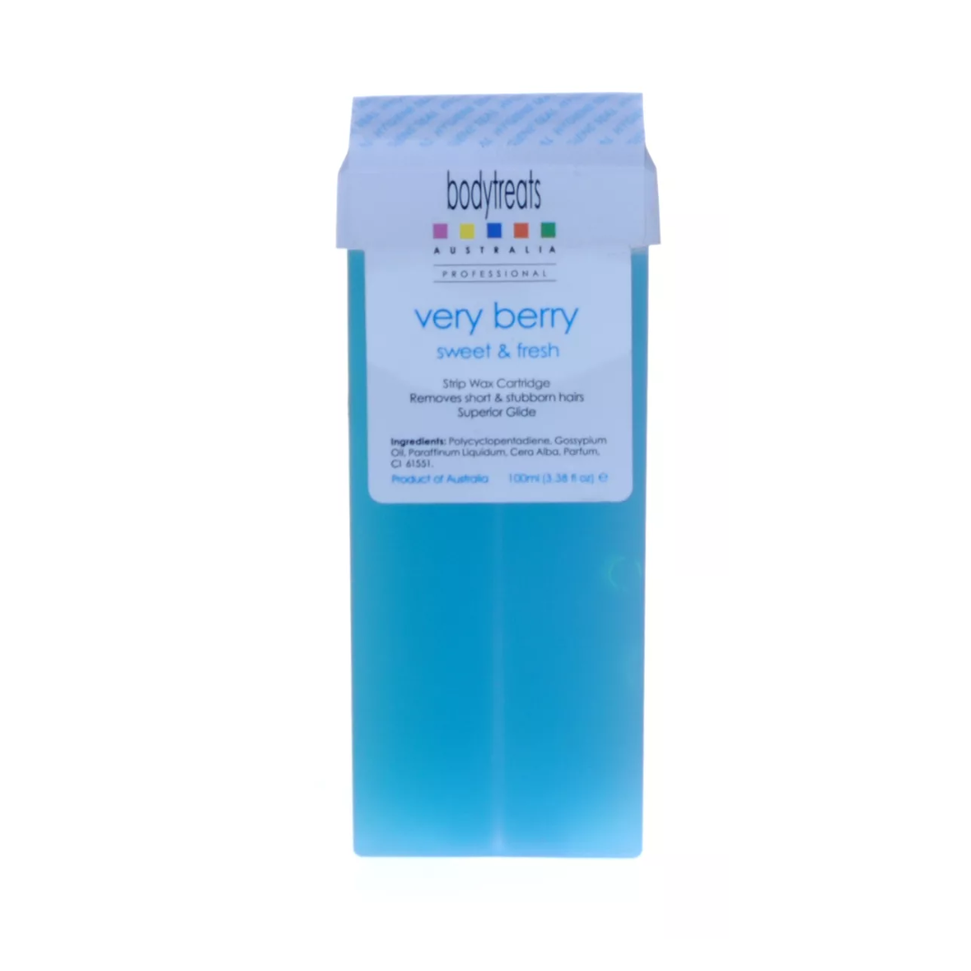 Bodytreats Very Berry Scented Wax Cartridge 100ml - Premium Hair Removal Wax for Smooth Skin at Home & Salon Use