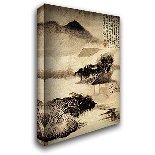 Sound of Thunder in The Distance - 18x24 Inch Gallery Wrapped Canvas Wall Art by Shitao - Perfect for Living Room, Bedroom & Office Decor