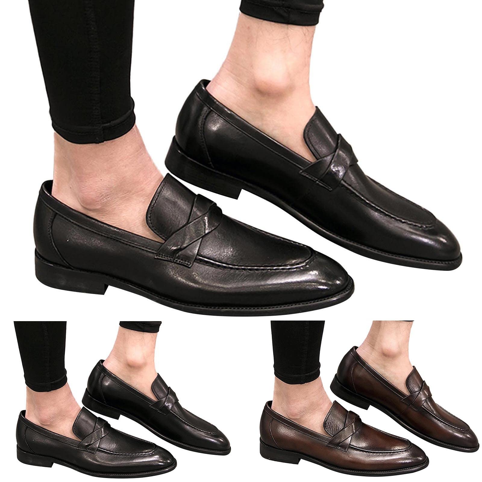 Men's Classic Leather Boat Shoes - Business Casual Sailing Shoes for Men - Breathable & Comfortable for Office, Outdoor & Daily Wear