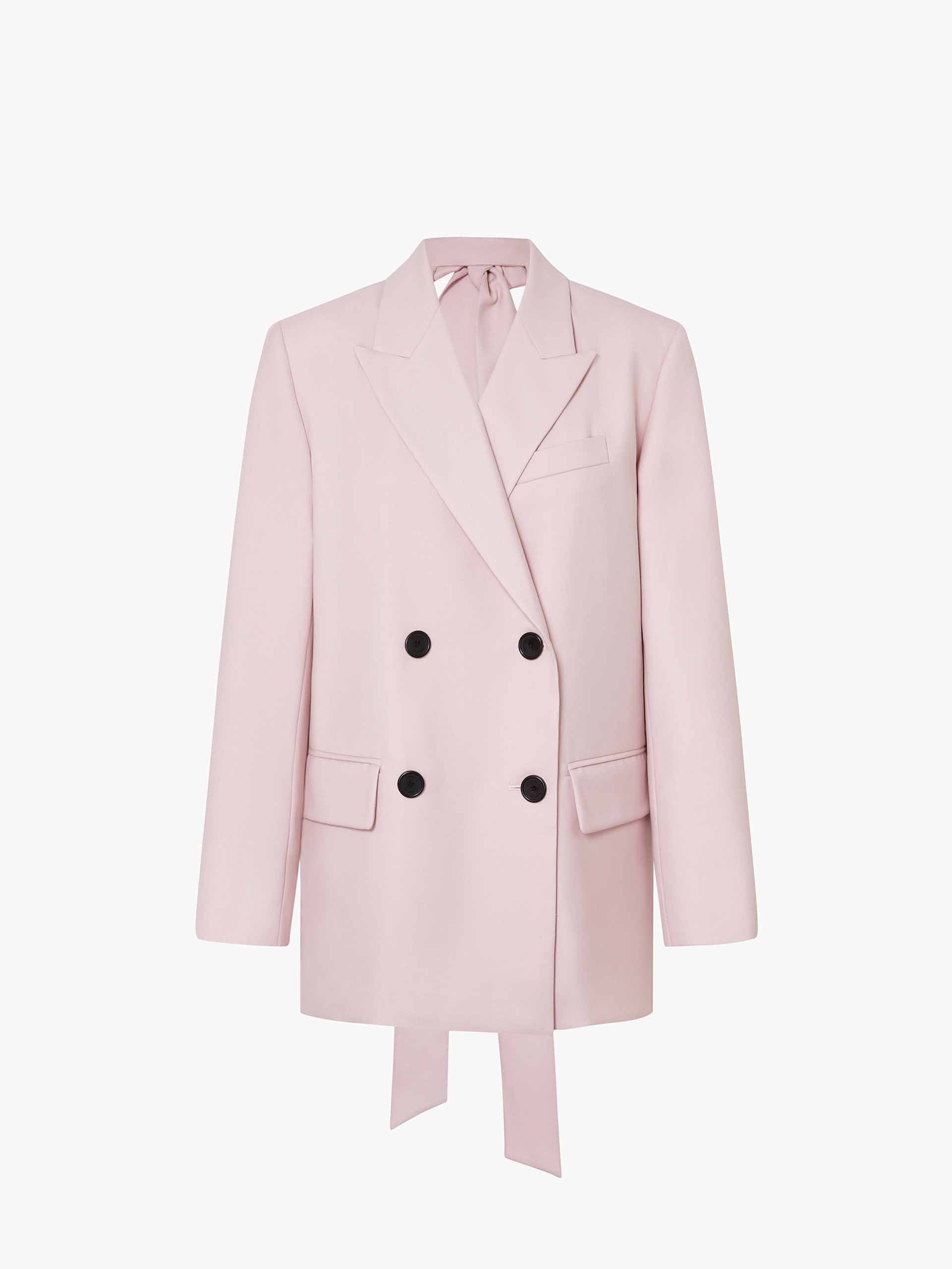 Elegant Back Cutout Tie Blazer for Women - Stylish Office & Party Wear - Perfect for Business Meetings, Cocktail Events & Date Nights