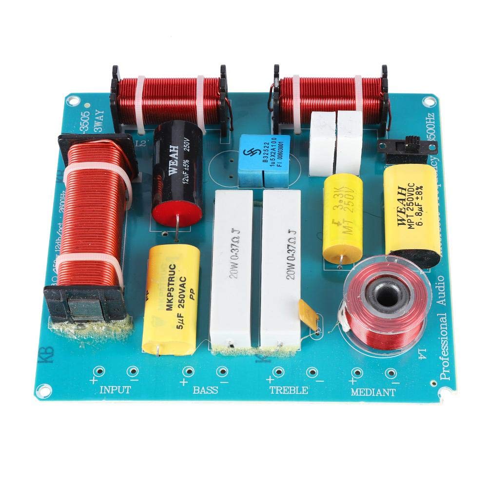 300W 3-Way Frequency Divider Crossover Audio Board - High Power DIY Speaker Crossover for KTV, Stage, Home Theater & Professional Audio Systems