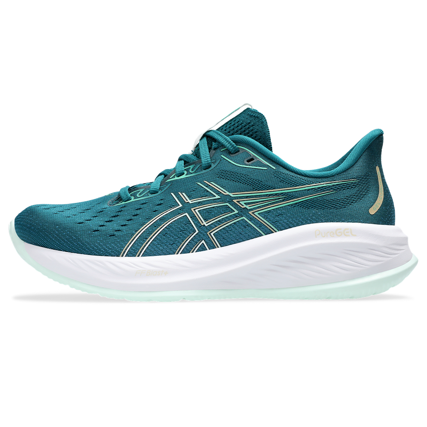 Women's Running Shoes Cumulus 26 WIDE - Rich Teal/Pale Mint - Lightweight Cushioned Sneakers for Jogging & Gym Workouts - Perfect for Road Running & Fitness Training