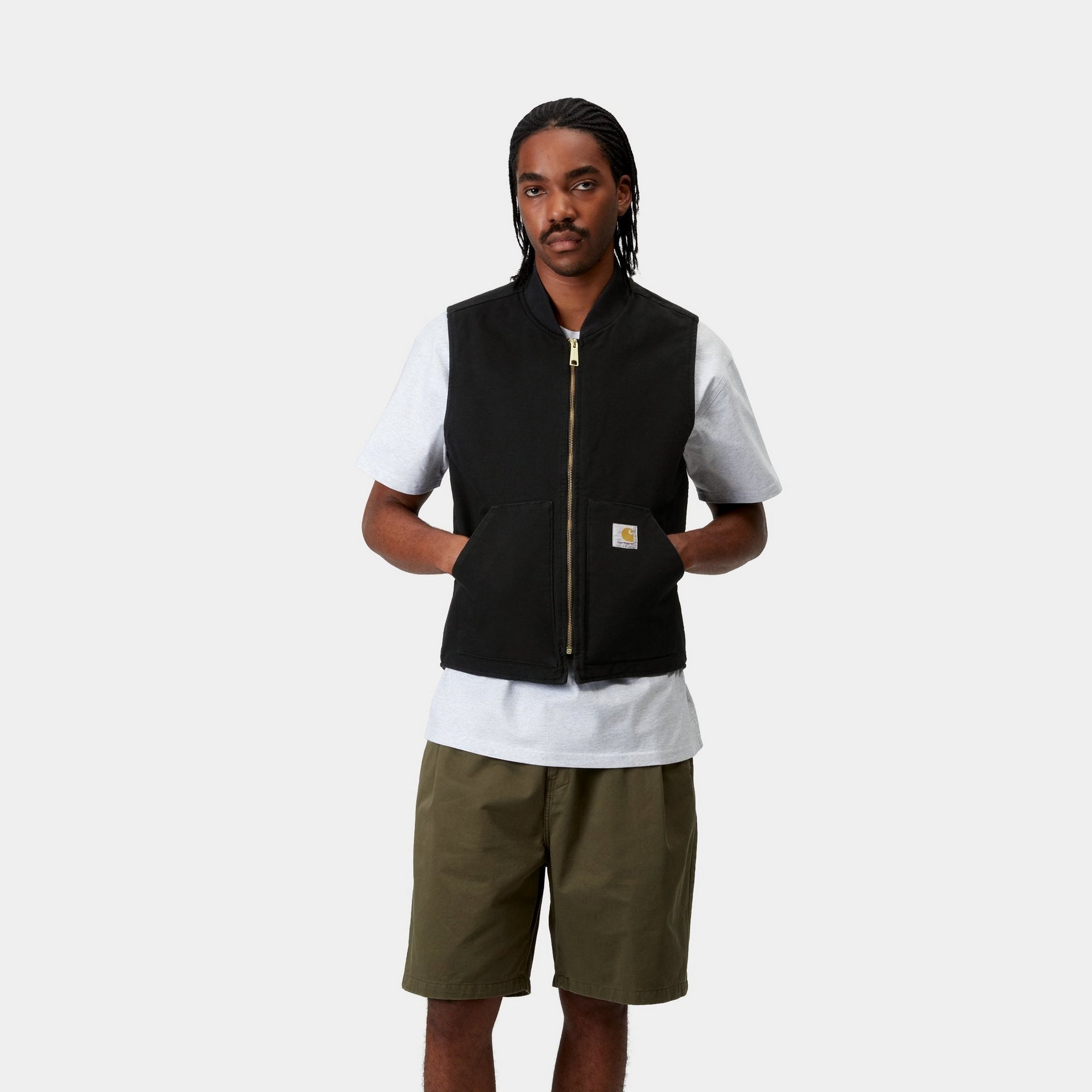 Men's Lightweight Spring Vest - Black | Outdoor Hiking, Running & Casual Wear