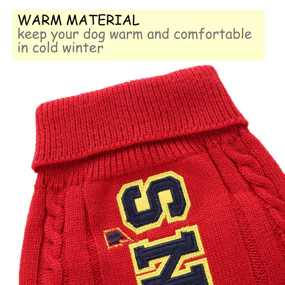 Oncpcare Knitwear Dog Sweater - Soft Thickened Warm Winter Coat for Large Dogs, Cold Weather Jacket Apparel Pet Clothing | Outdoor Walking, Winter Protection & Fashion