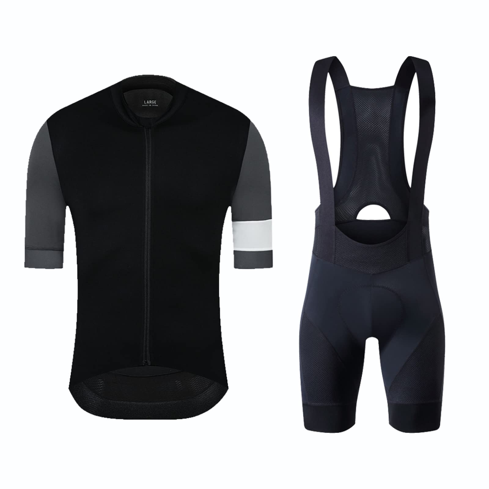 Men's Breathable Cycling Jersey Set with Short Sleeve Jacket & Bib Shorts - Lightweight Comfort for Road Biking, Mountain Cycling & Outdoor Sports