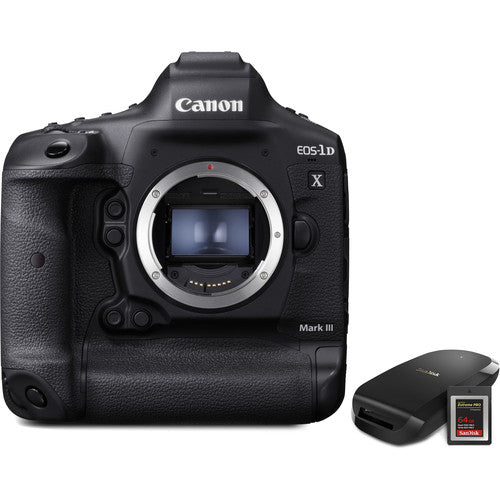 Canon EOS 1D X Mark III Professional DSLR Camera with CFexpress Card & Reader Bundle - Perfect for Sports, Wildlife Photography and 4K Video Recording