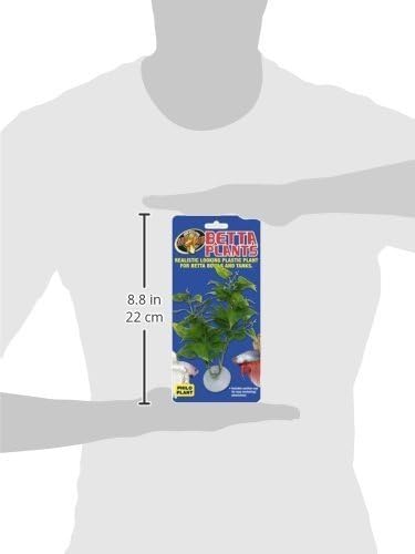 Zoo Med Betta Philo Plants (3 Pack) - Artificial Aquarium Decor for Betta Fish Tanks - Perfect for Enhancing Fish Habitat & Reducing Stress