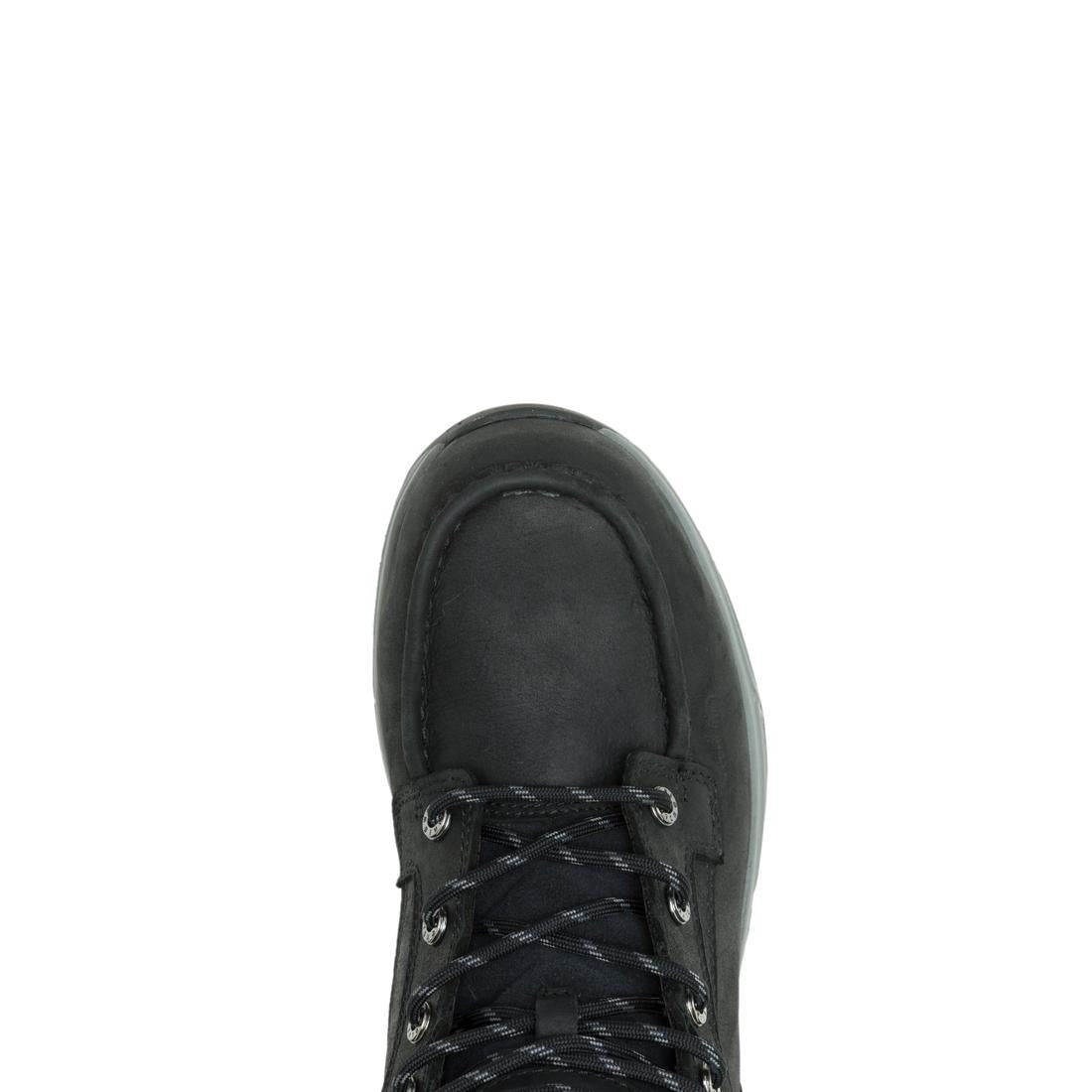 Ride Wedge EnergyBound Moc Toe 6 CarbonMax Work Boots for Men - Black Steel Toe Safety Shoes for Construction, Warehouse & Outdoor Work