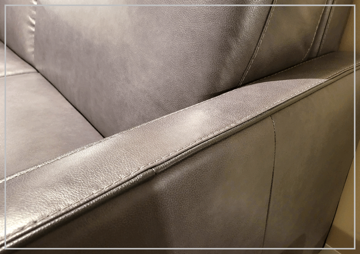 Kathy Ireland Wigan Luxury Gray Italian Leather Queen Sleeper Sofa Bed - Convertible Sleeper Sofa for Living Room, Guest Room & Small Spaces