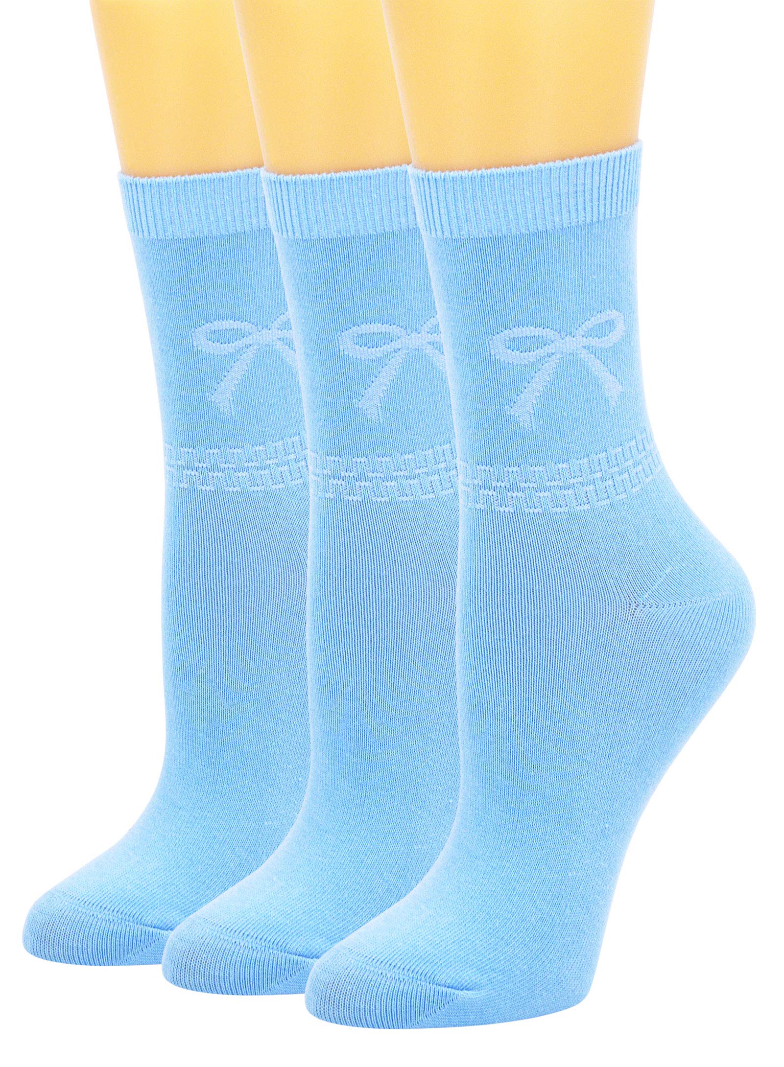 YASIDI Women's Fashion Cotton Crew Socks with Candy Colors & Bow Design - Casual, Workout & Everyday Wear Socks for Women