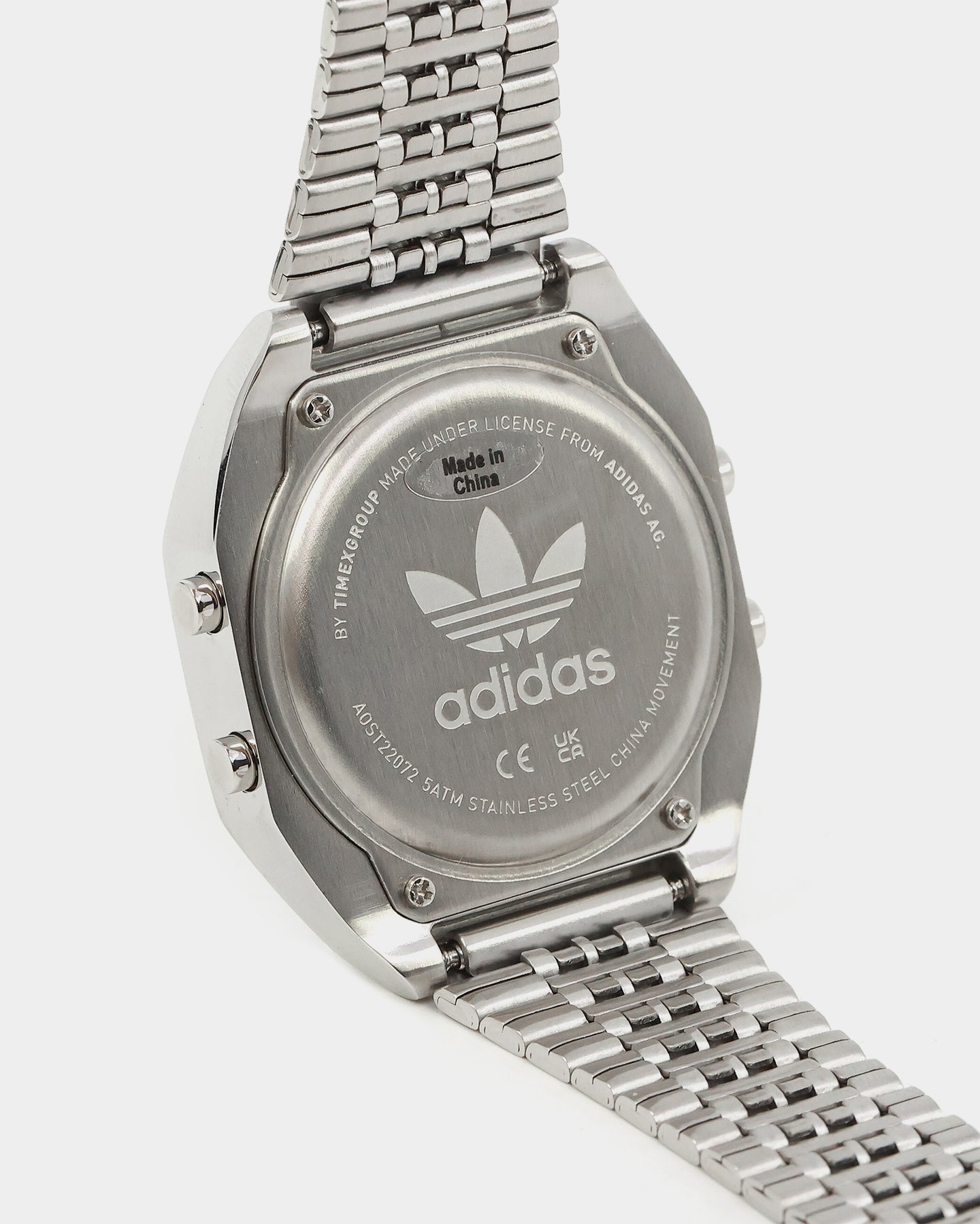 Adidas Digital Two 36MM Silver/Silver Watch - Stylish Unisex Sports Watch for Men & Women - Perfect for Running, Gym Workouts & Everyday Wear