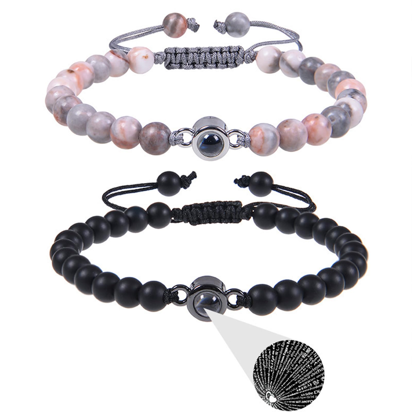Harry and Henry Matching Couple Bracelets - Beaded String Bracelets for Valentines Day Gifts, Anniversary & Romantic Couple Jewelry (Perfect for Date Nights, Weddings & Relationship Milestones)