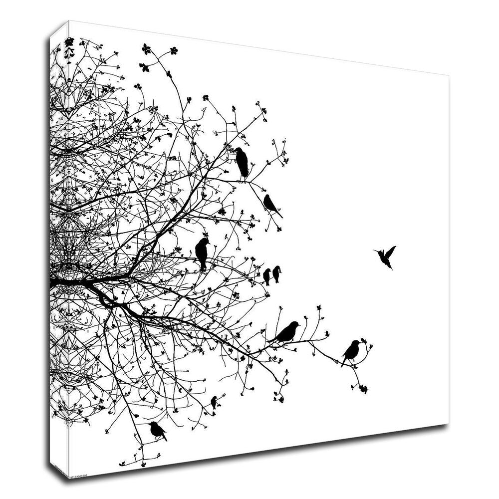 Bird I by GraphINC - Premium Canvas Wall Art Print, Ready to Hang - Modern Home Decor for Living Room, Bedroom & Office