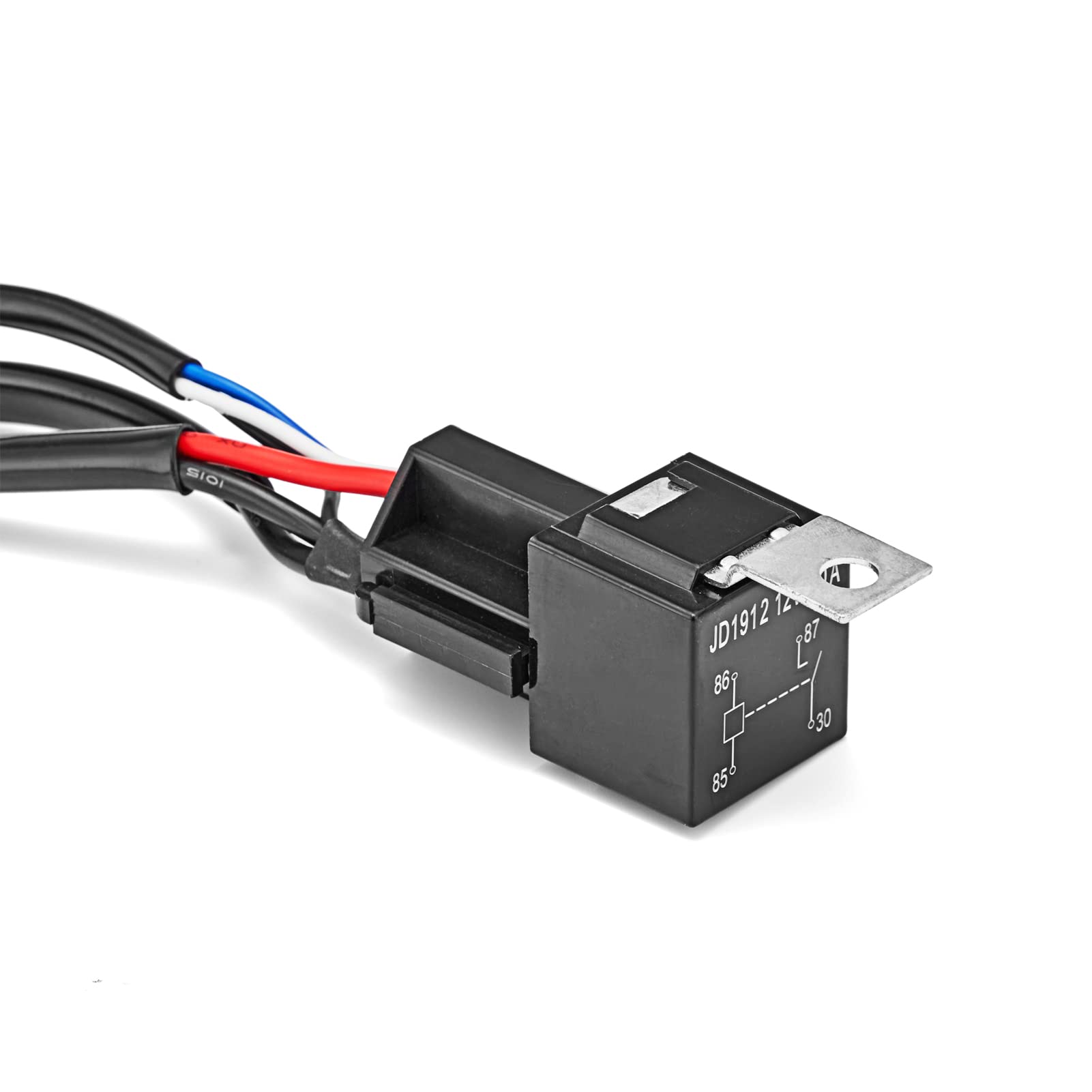 Universal LED Light Bar Wiring Harness Kit 40A 12V with On/Off Switch, Power Relay & Blade Fuse - Compatible with Off-Road Light Bars, Boats, Trucks & Work Lights - Perfect for Off-Roading, Marine & Heavy-Duty Lighting Upgrades