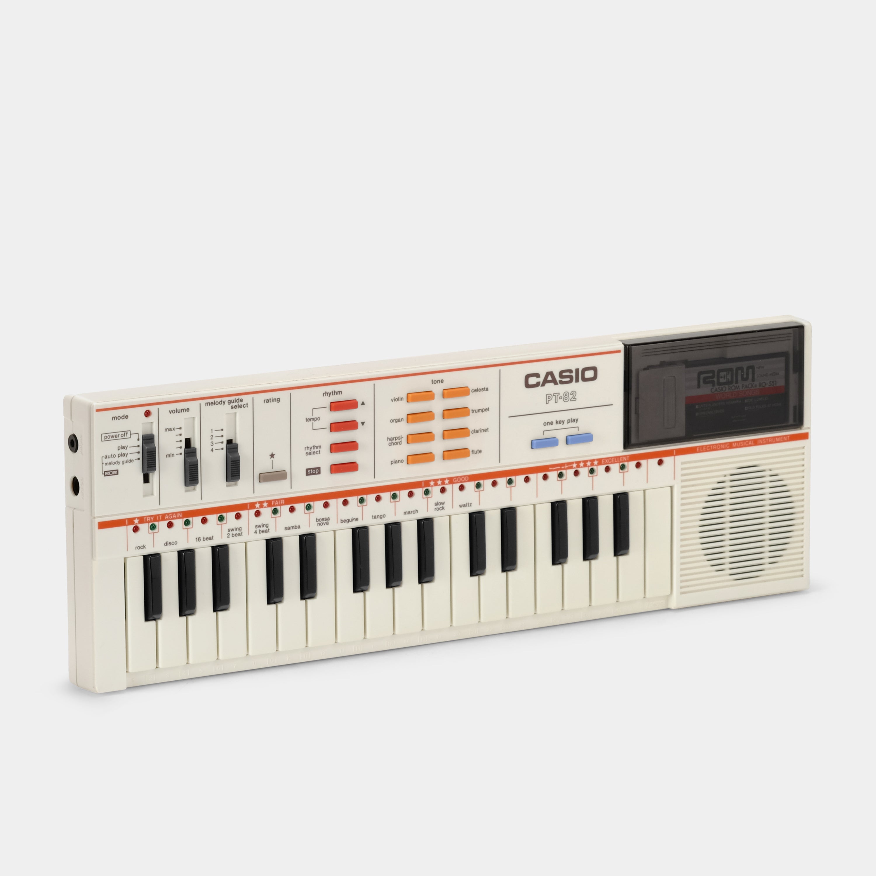 Casio PT-82 32-Key Mini Synthesizer Keyboard - Portable Electronic Piano for Beginners, Kids & Music Lovers - Perfect for Home Practice, Travel & Music Education
