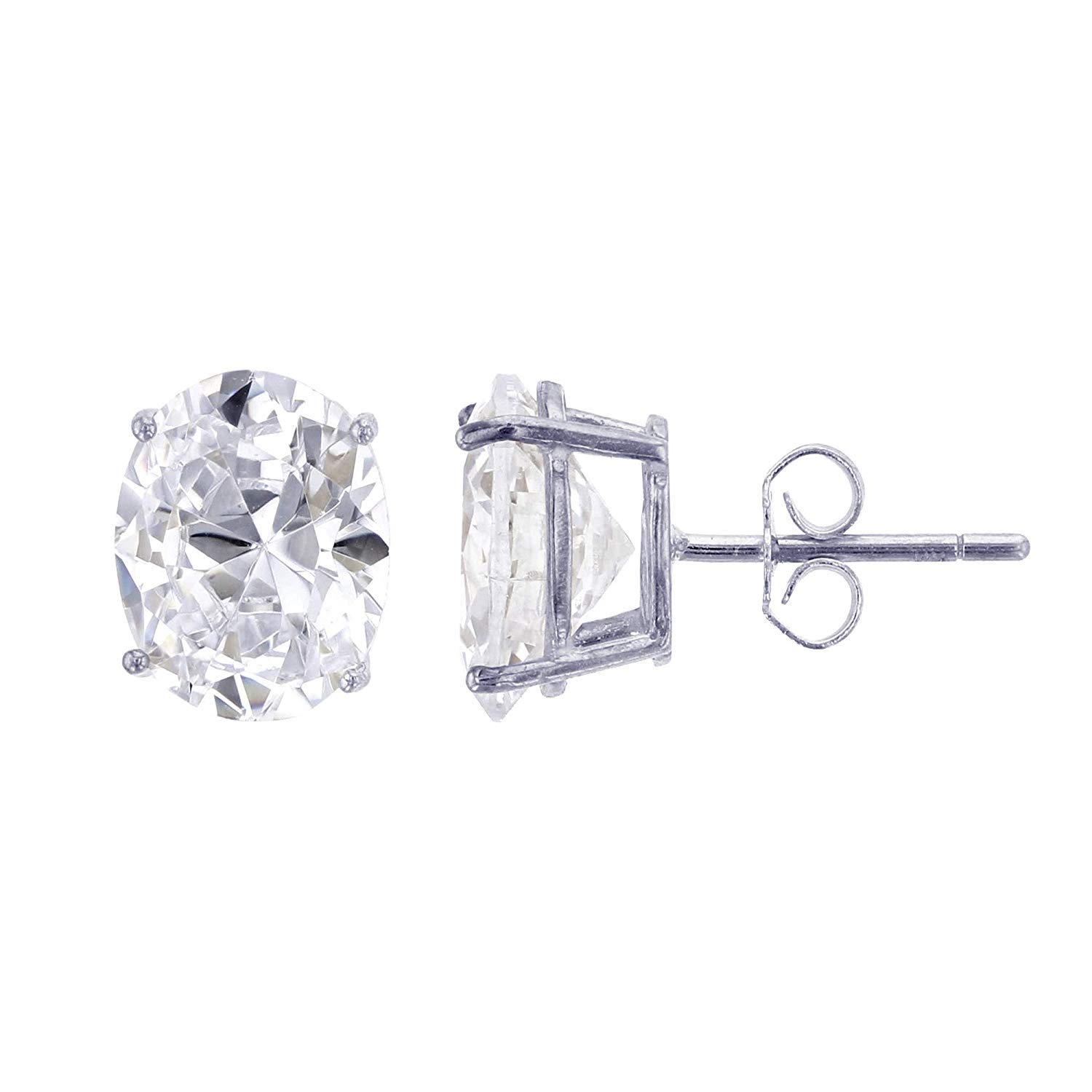 AAA Quality Sterling Silver 4x6mm Oval Earrings for Women – Perfect for Weddings, Parties & Everyday Wear