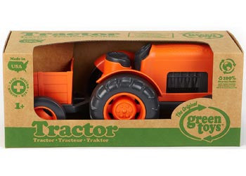 Green Toys Eco-Friendly Tractor - Sustainable Plastic Farm Vehicle for Kids | Perfect for Pretend Play, Outdoor Adventures & Learning About Farming
