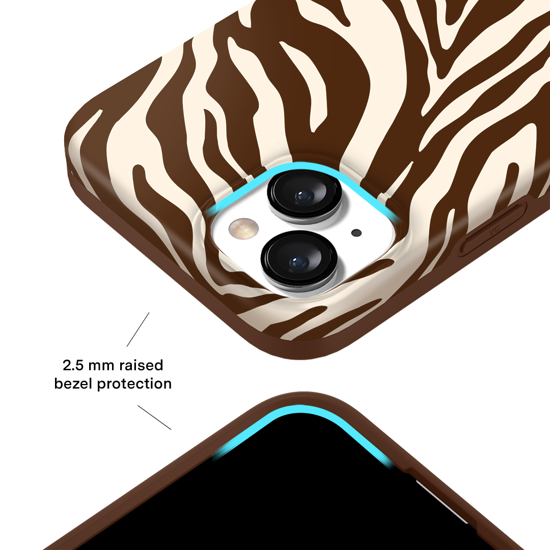 Coco Zebra Pattern iPhone Case - Stylish & Durable Protective Cover for iPhone 13/14/15 - Perfect for Everyday Use, Travel & Fashion Accessories