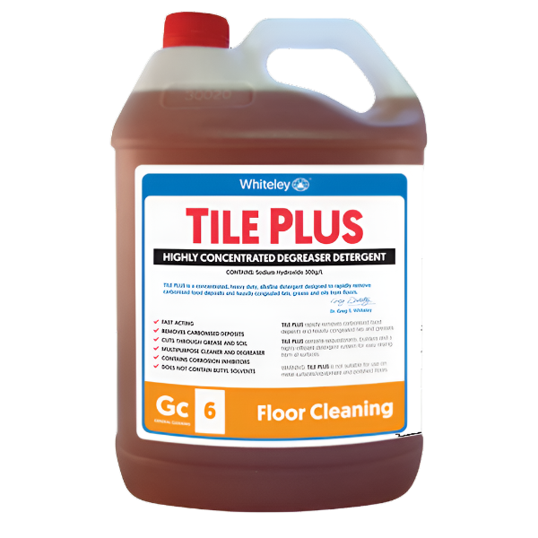 Whiteley Tile Plus 5L Heavy Duty Tile Floor Cleaner - Professional Strength for Kitchen, Bathroom & Shower Tiles - Removes Tough Stains & Grime