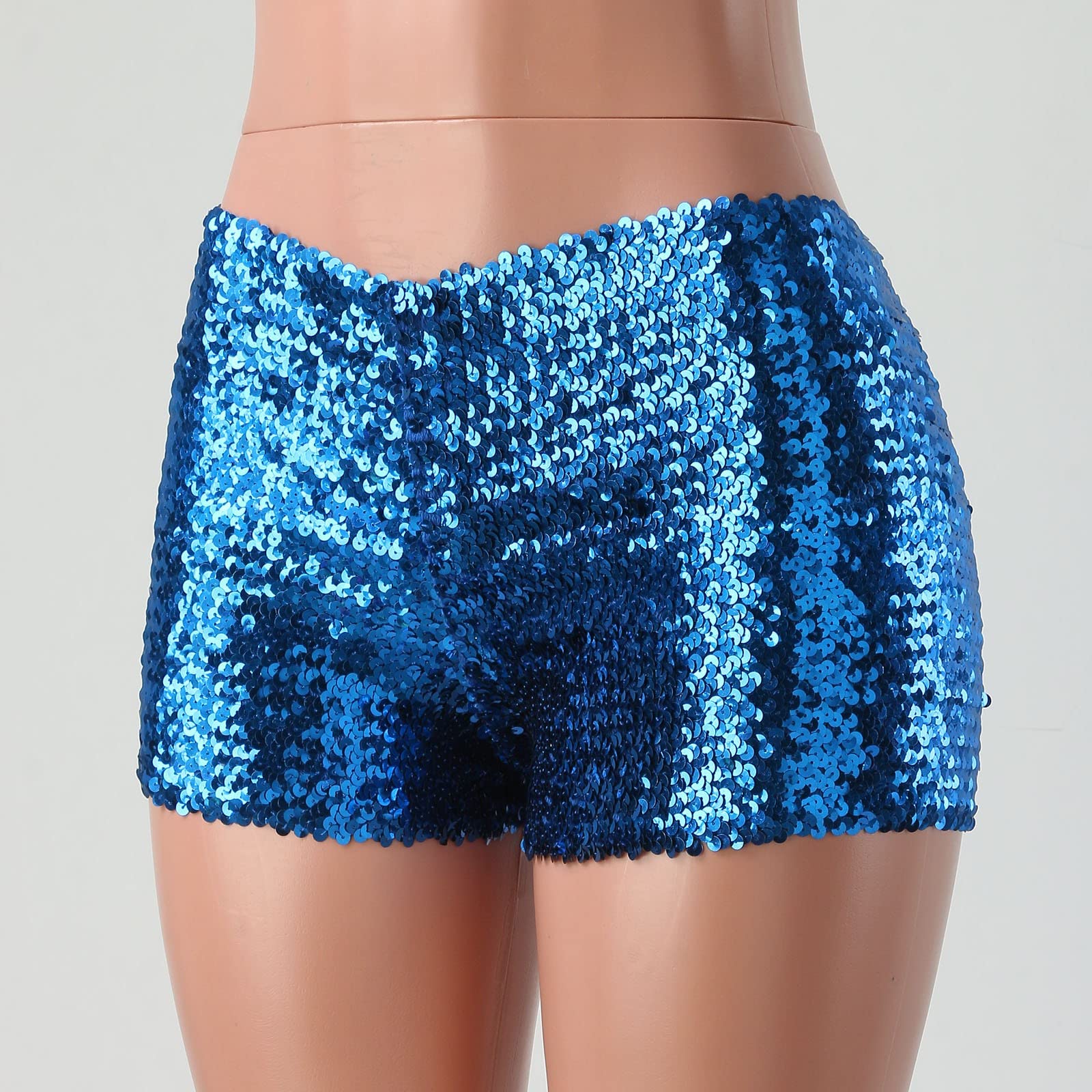 Sparkly Sequin Shorts for Women - Elastic Waist & Straight Leg | Party & Summer Outfits