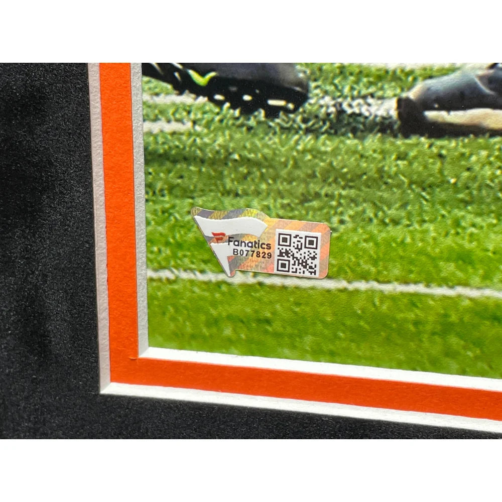 Joe Burrow Autographed 2020 #1 NFL Draft Pick Cincinnati Bengals Framed 16x20 Photo with COA - Perfect for Football Memorabilia Collectors and Bengals Fans Home Decor