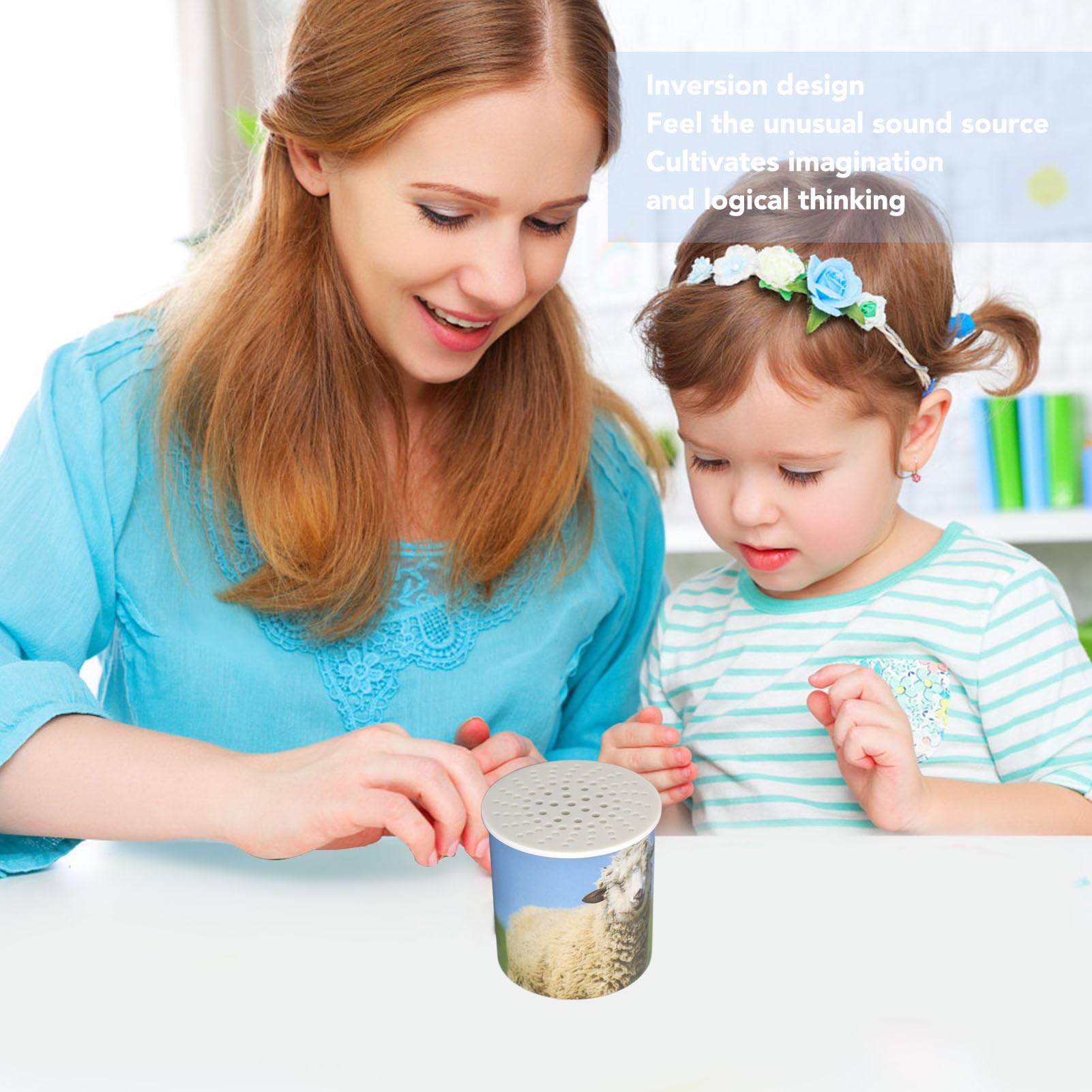 Electric Animal Sound Maker Toy - Realistic Sheep Imitation & Voice Recognition for Kids' Cognitive Development | Perfect for Early Learning, Sensory Play & Interactive Fun