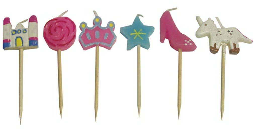 Princess Candles for Birthday Party Decorations