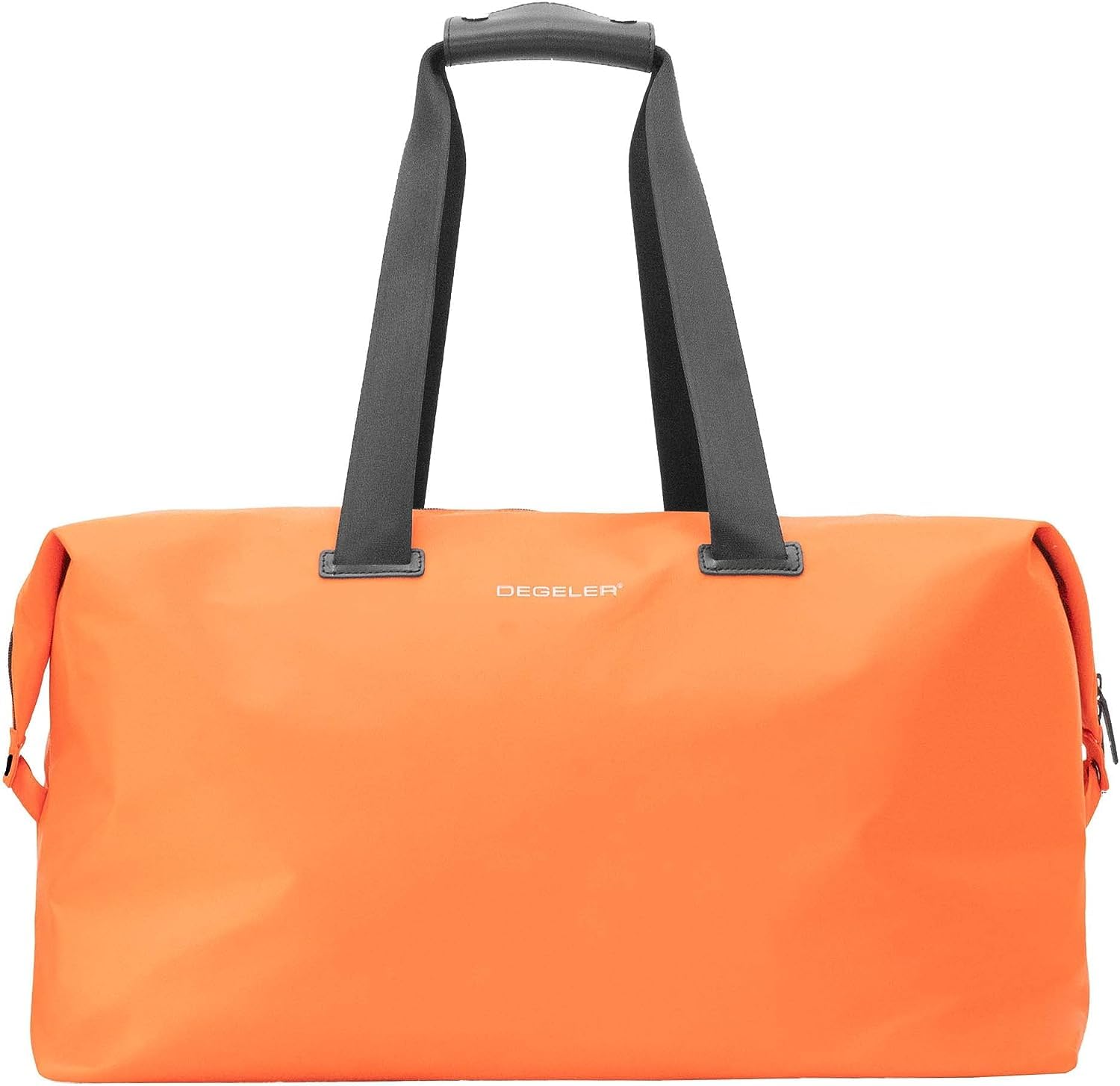 Stylish Weekender Travel Bag - Lightweight Carry-On Duffle for Women & Men - Perfect Overnight Bag for Weekend Getaways & Business Trips - Orange