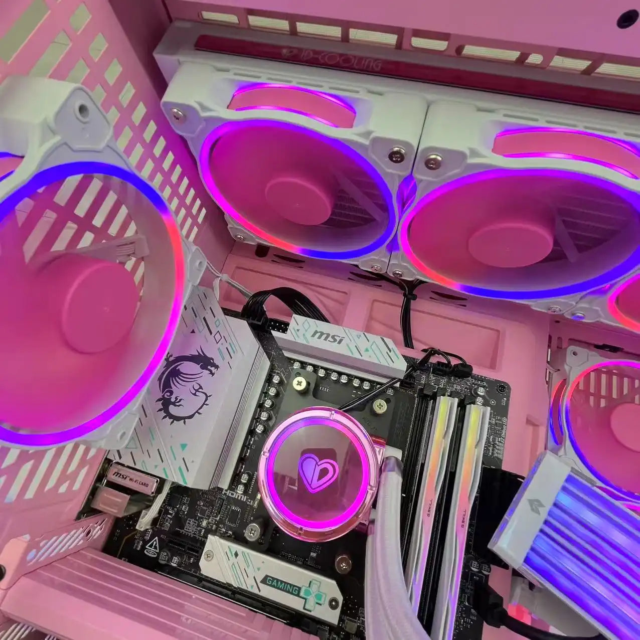 High-Performance Gaming PC with AMD Ryzen AM5 & NVIDIA RTX 4060/4060 Ti/4070/5070/5070 Ti/5080 or AMD Radeon 9070/9070 XT - Y70 Pink Milk Case - Perfect for 4K Gaming, Streaming & Esports