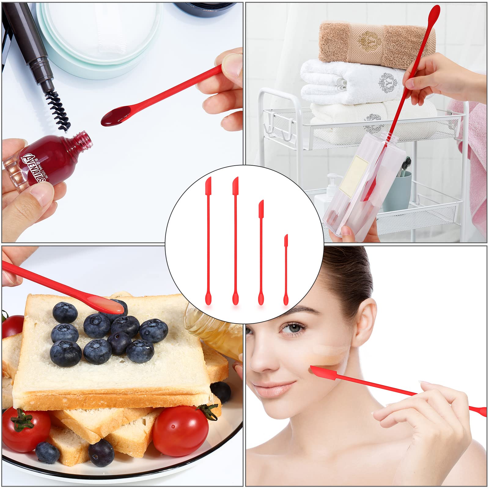 Premium Makeup Spatula - Mini Cosmetic Jar Scraper Tool for Getting Every Last Drop of Foundation, Cream & Skincare - Perfect for Travel, Makeup Artists & Beauty Enthusiasts