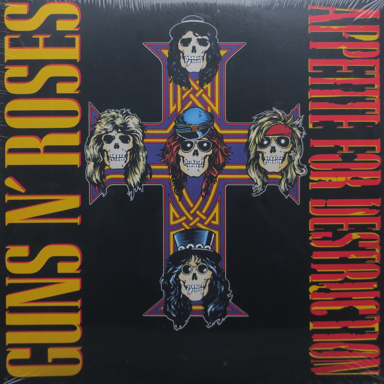 GUNS N' ROSES 'Appetite For Destruction' Remastered 180g Vinyl 2LP Record - High-Quality Audiophile Edition for Music Collectors & Rock Fans - Perfect for Home Listening, Gifts & Vinyl Collections