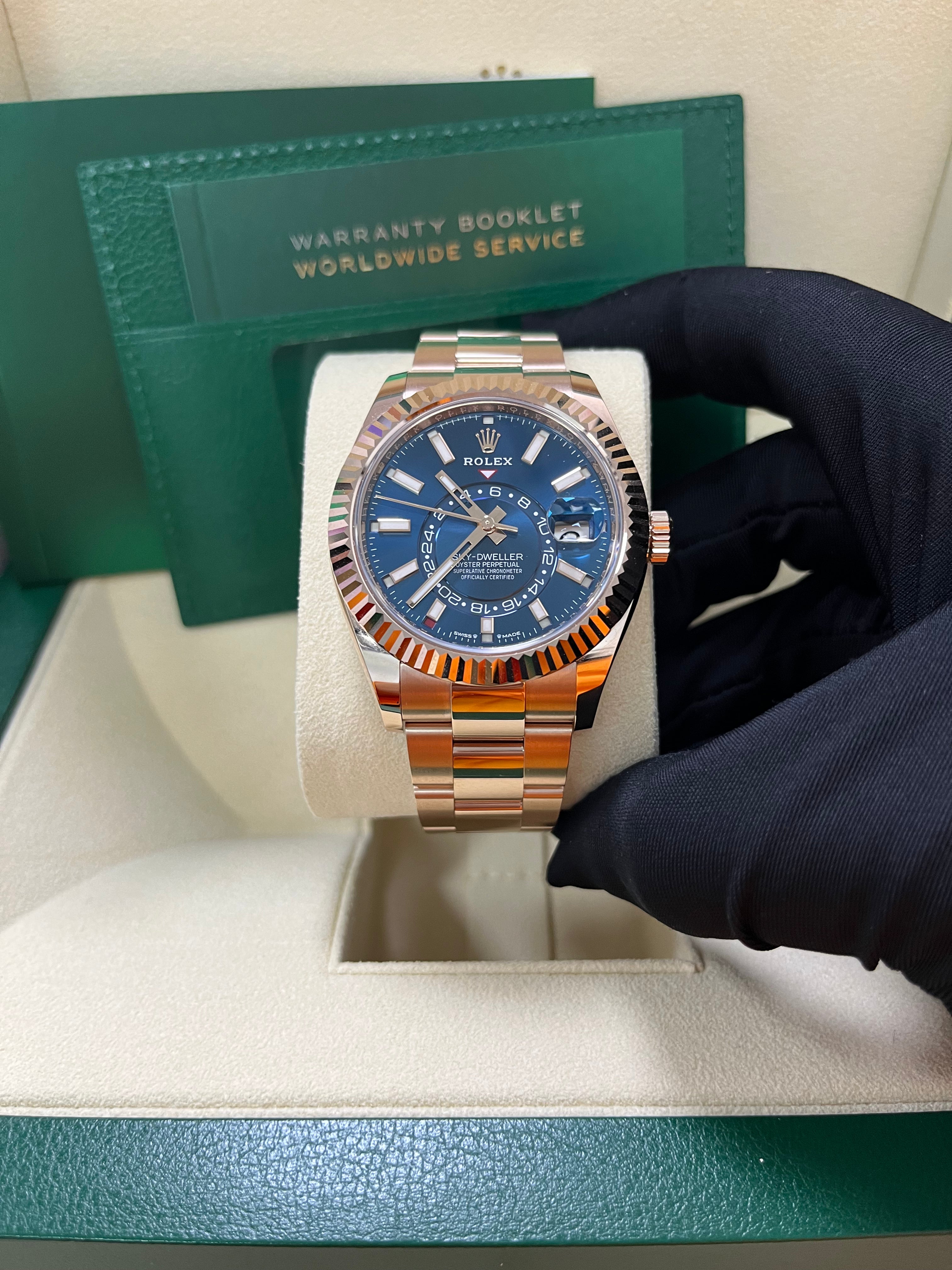 Rolex Sky-Dweller Men's Watch with Blue Dial & Oyster Bracelet - Ref. 336935 | Luxury Automatic Watch for Business, Travel & Special Occasions