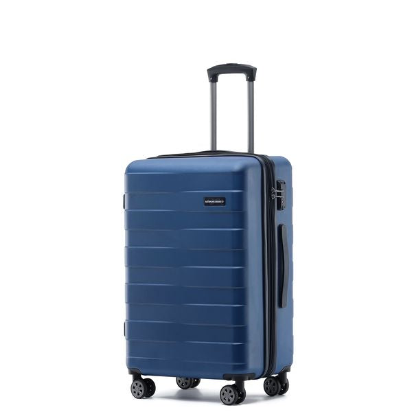 ALC250 3A VORTEX 3-Piece Luggage Set - Durable Spinner Suitcases with TSA Lock, Lightweight Blue Travel Luggage for Business Trips & Family Vacations