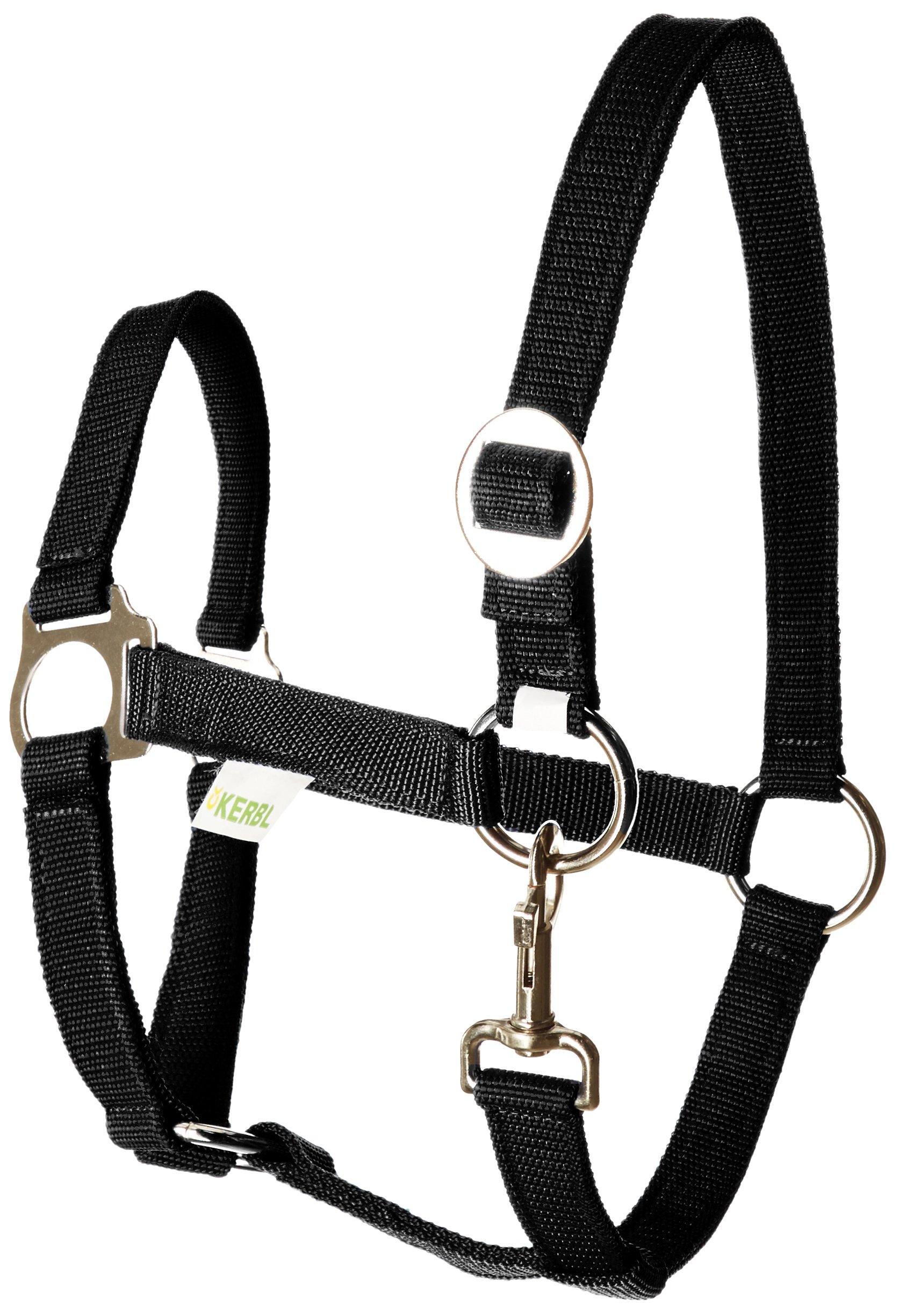 Kerbl Classic Head Collar for Horses - Adjustable Nylon Halter with Stainless Steel Hardware - Perfect for Training, Grooming & Daily Use on Ranch or Stable