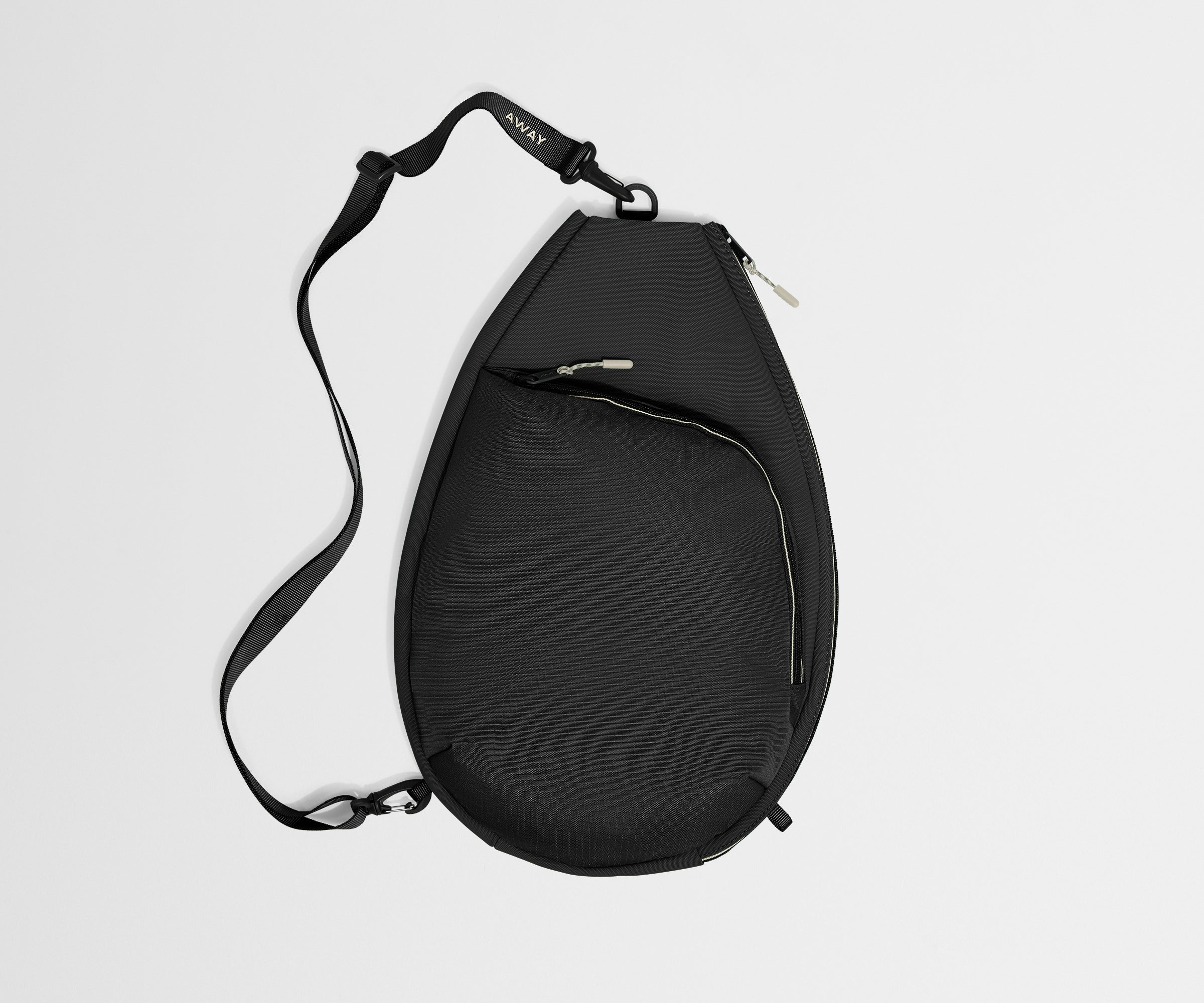 Premium Jet Black Tennis Racket Bag - Durable Sports Equipment Storage for Tennis, Badminton & Squash - Perfect for Court, Gym & Travel