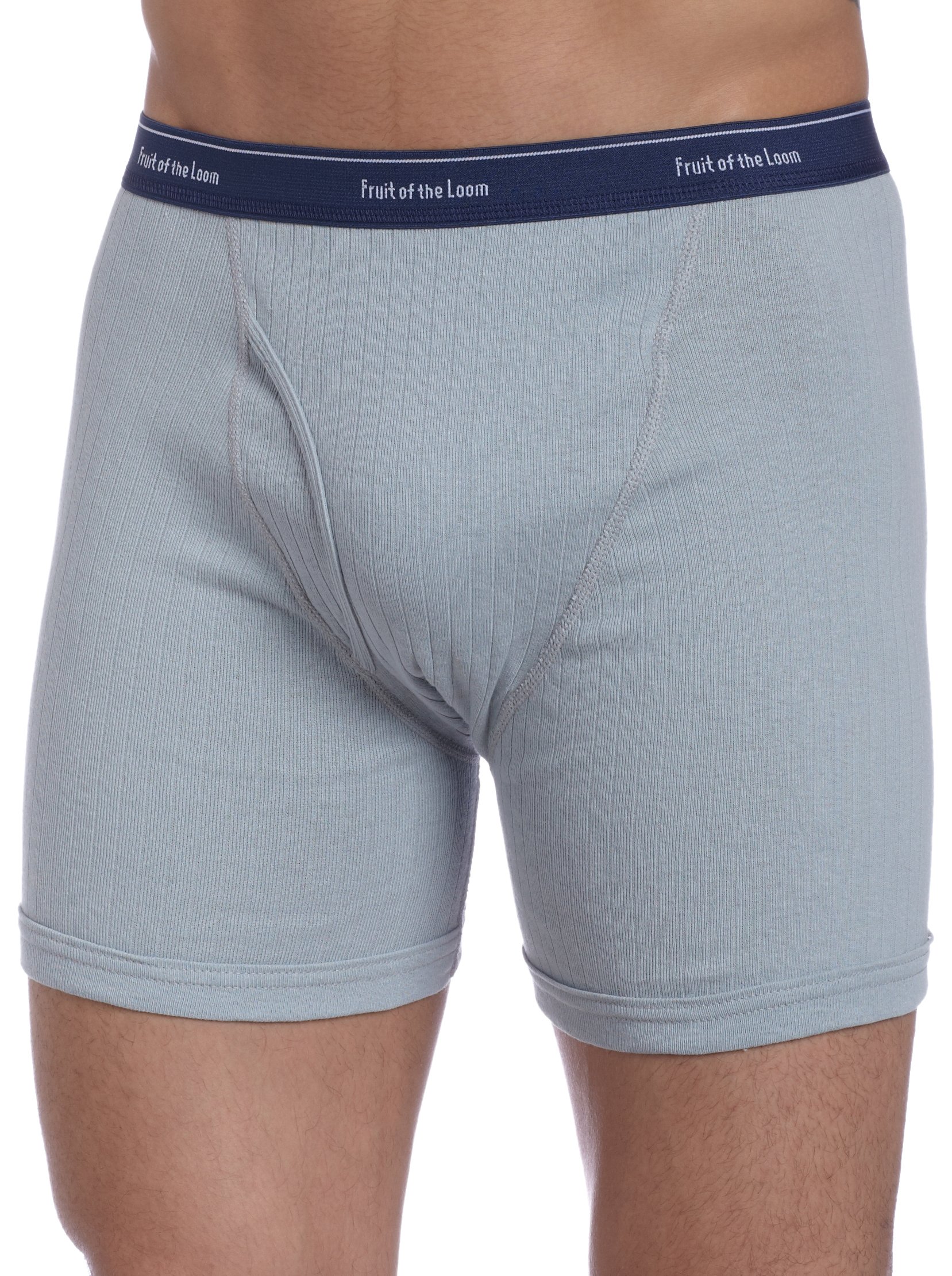 Fruit of the Loom Men's Boxer Briefs 4-Pack - Soft Cotton Underwear for Everyday Comfort - Perfect for Work, Gym & Lounge Wear
