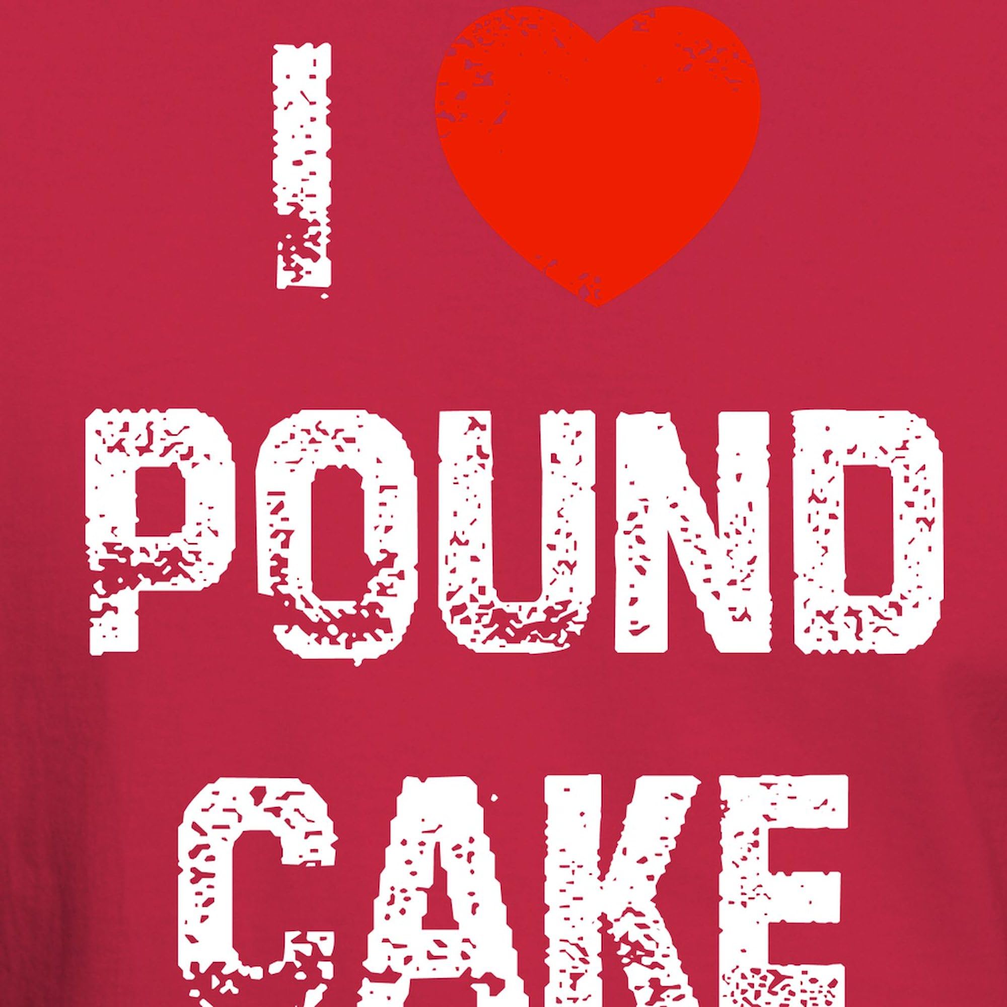Pound Cake Dark T-Shirt for Men - 100% Cotton Classic Graphic Tee | Casual Wear, Gift Idea & Funny Food Lover Outfit