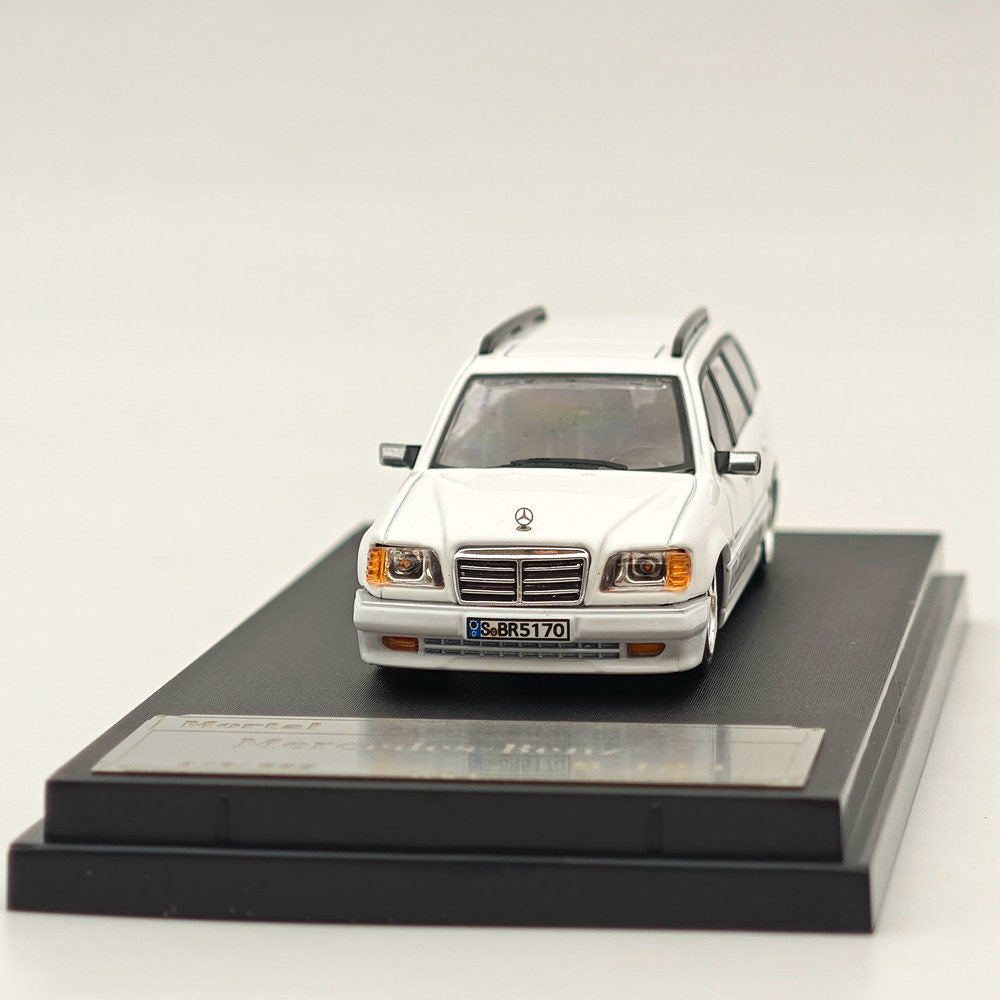 1:64 Scale Mercedes Benz S124 Diecast Model Car - White & Black Collectible Toy for Adults & Kids | Perfect for Display, Gifts, and Diecast Collections